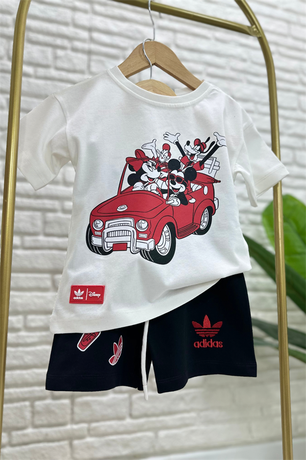   Erkek Çocuk Adids Mickey Arabalı Şortlu Takım 