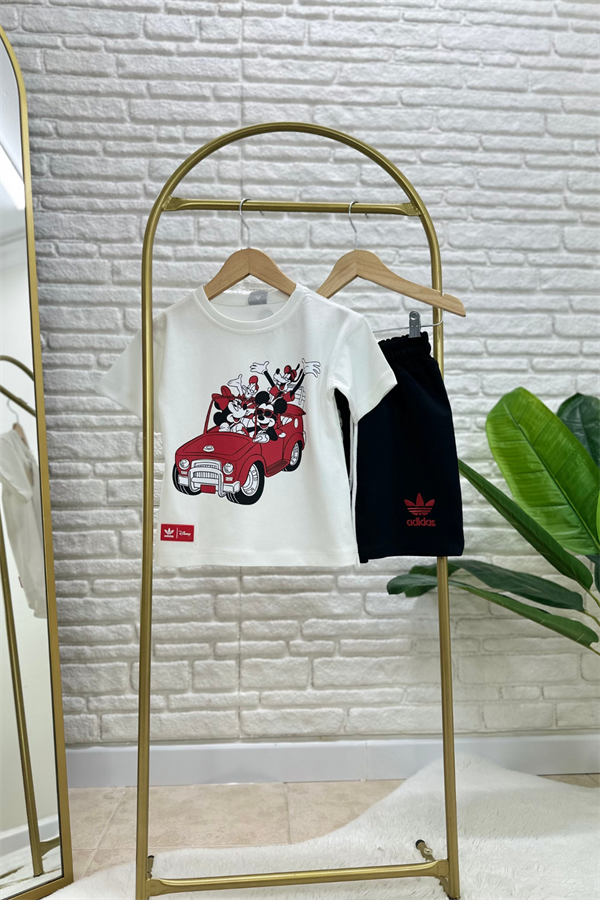   Erkek Çocuk Adids Mickey Arabalı Şortlu Takım 