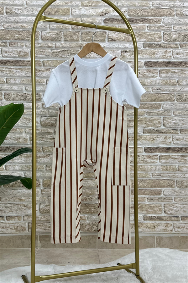 Unisex Bahçivan Denim Salopet