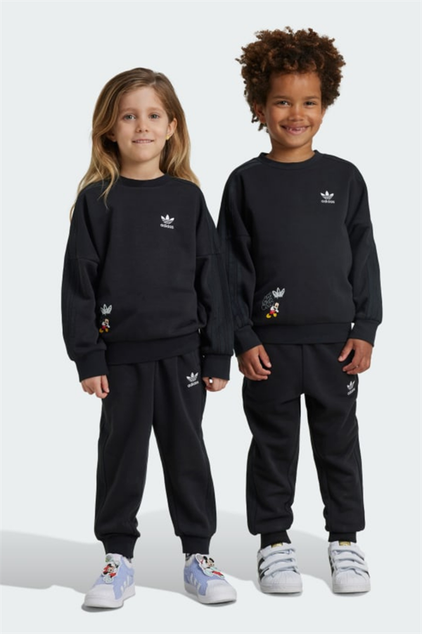 Unisex Çocuk 3 İplik Siyah Mickey Takım