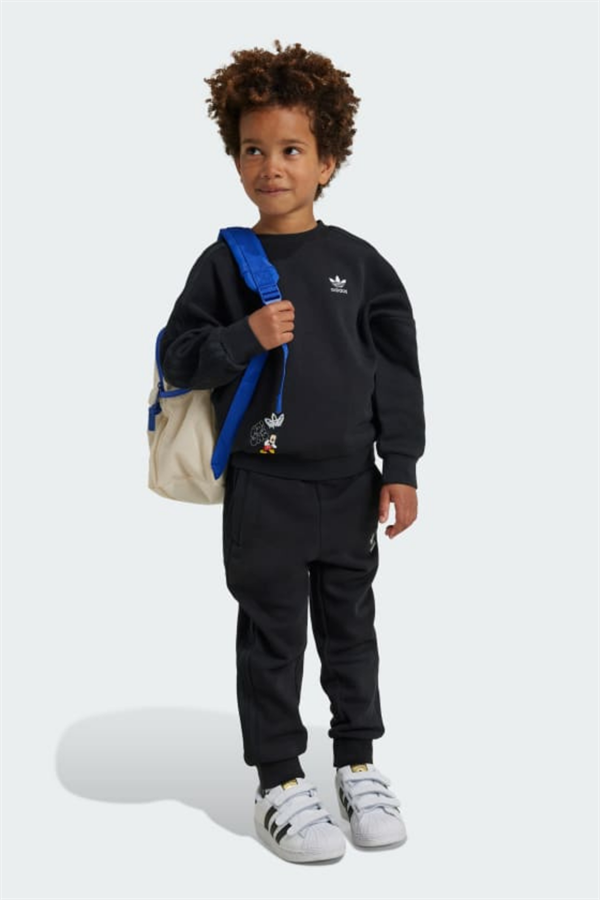 Unisex Çocuk 3 İplik Siyah Mickey Takım