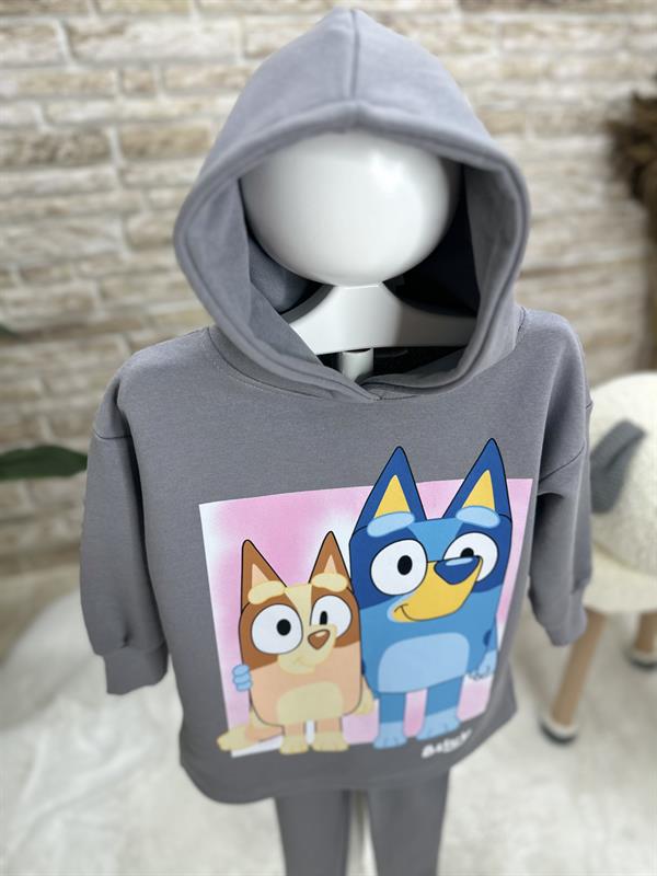 Kız Çocuk Bluey 3 İplik Tunik Sweat Taytlı Takım