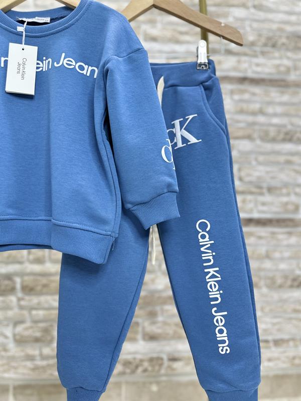 Erkek Çocuk 3 İplik Calvin Mavi İkili Takım