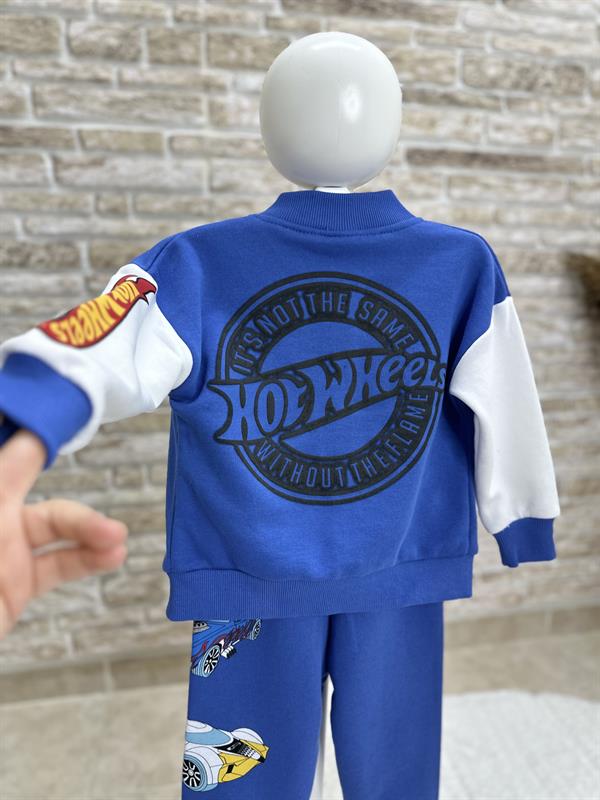 3 İplik Fermuarlı Hot Wheels Saks İkiki Takım