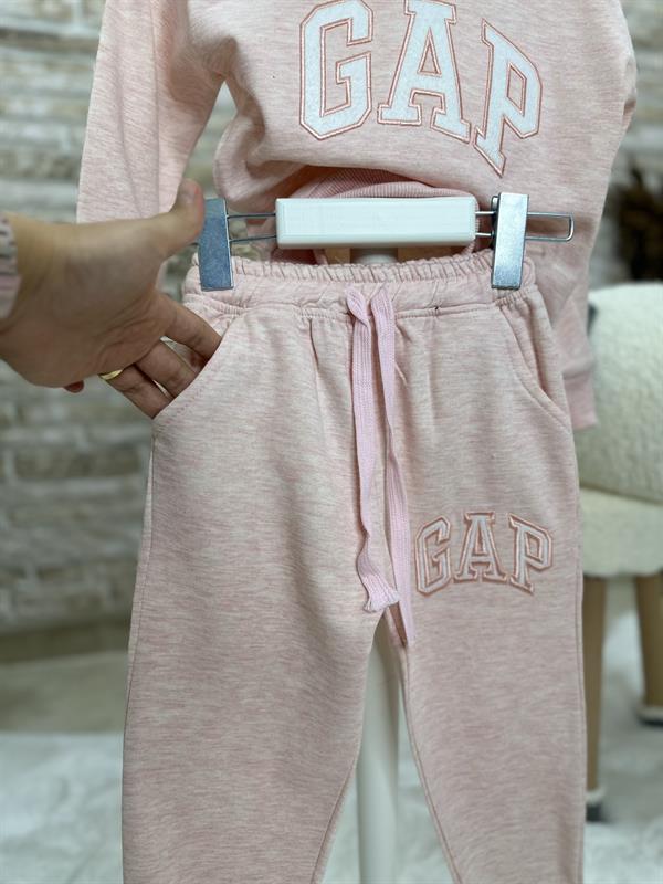 3 İplik Kapüşonlu Gap Pembe İkili Takım