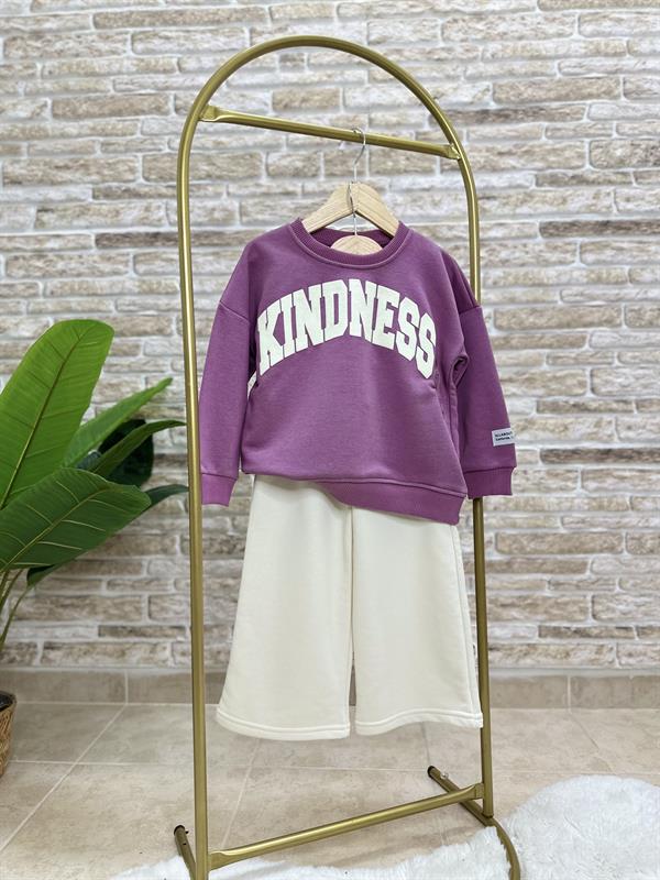 Kız Çocuk 3 İplik  Kindness İspanyol Paça Takım