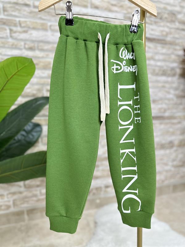 Erkek Çocuk 3 İplik Lion King Yağ Yeşili Takım