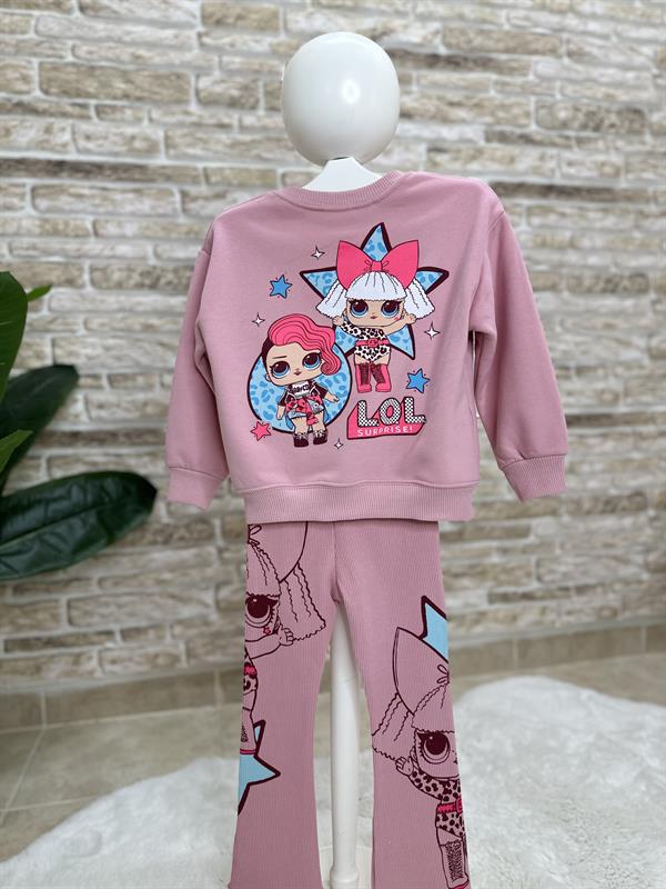 3 İplik Lol Baby Pembe Tayt Takım