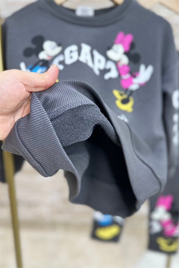 Kız Çocuk 3 İplik Minnie & Mickey Gap Antsasit Taytlı Takım