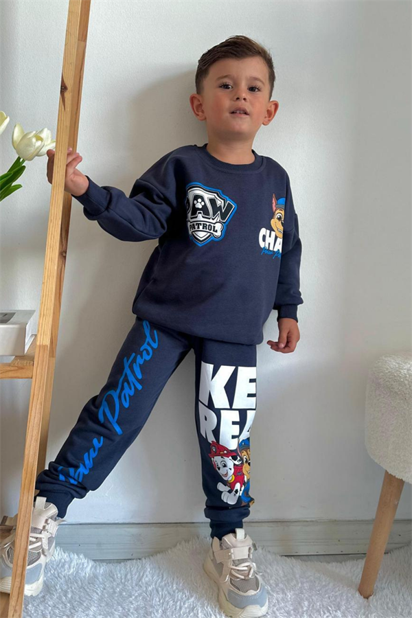 Erkek Çocuk 3 İplik Pawpatrol Lacivert Takım