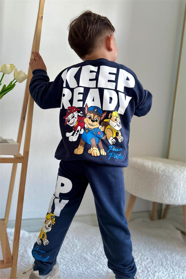 Erkek Çocuk 3 İplik Pawpatrol Lacivert Takım
