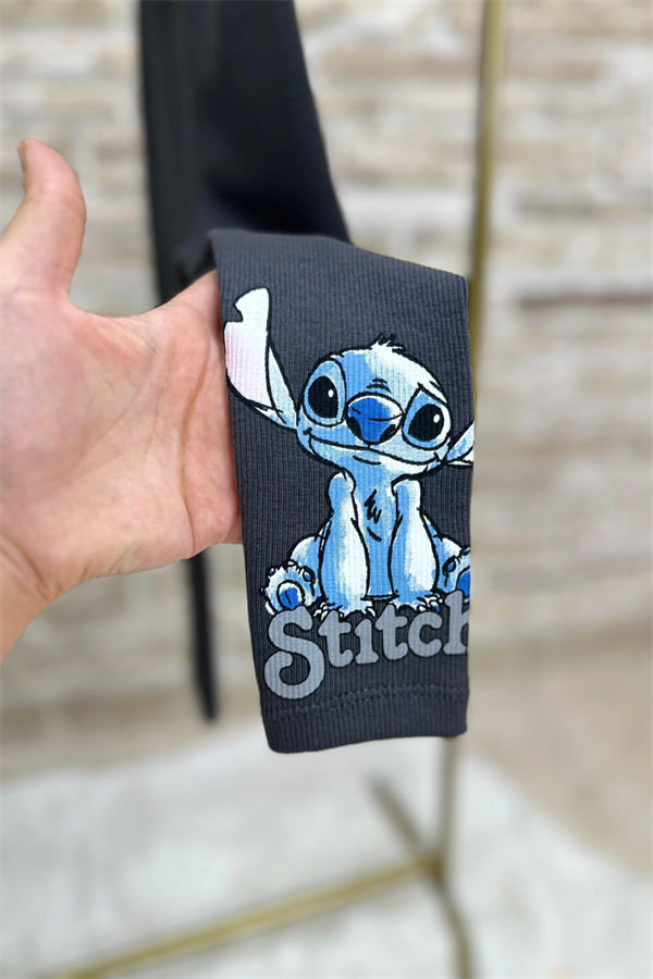 Kız Çocuk 3 İplik Stitch Taytlı Takım