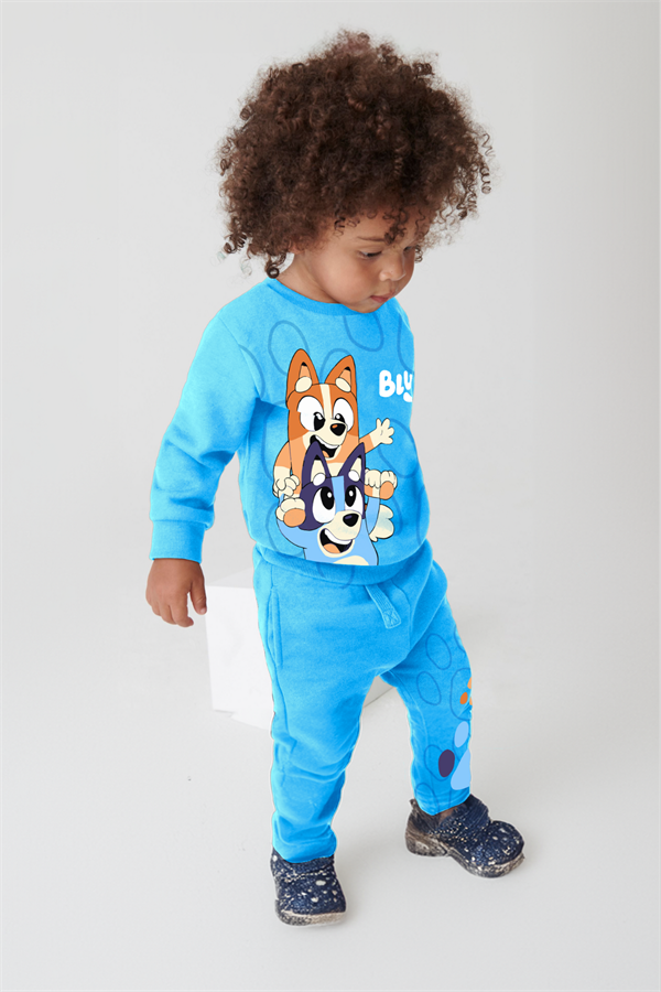 Unisex Çocuk 3 İplik Bluey İkili Takım