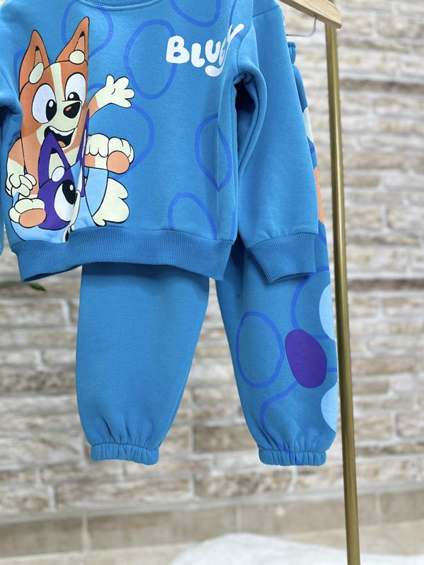 Unisex Çocuk 3 İplik Bluey İkili Takım