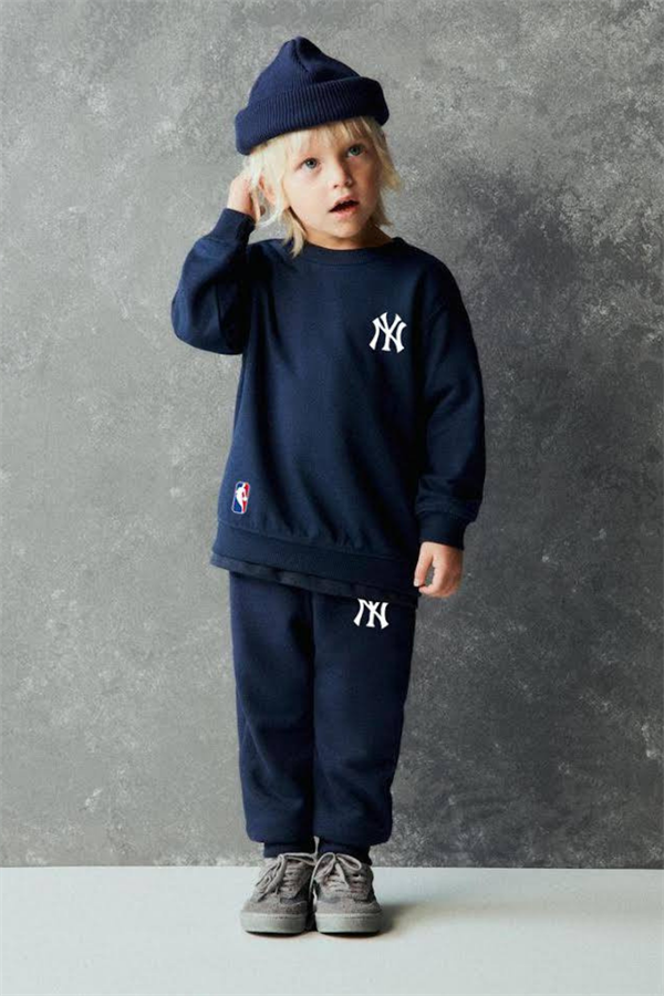 Unisex Çocuk 3 İplik Lacivert Nba Baskı Takım