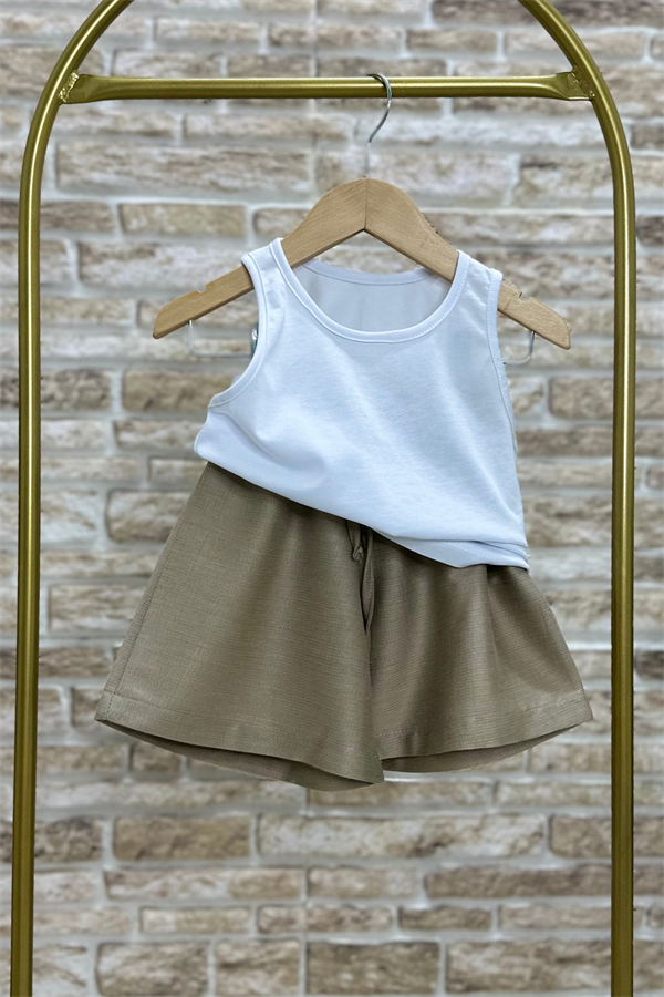 3 Parça Şifon Gömlek Body Şort Takım