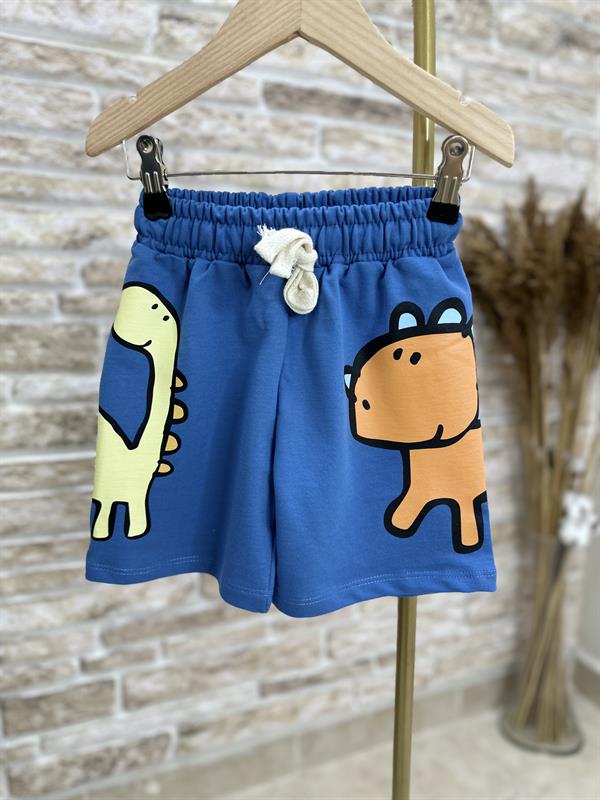 Animal Baskı Saks Şortlu Takım