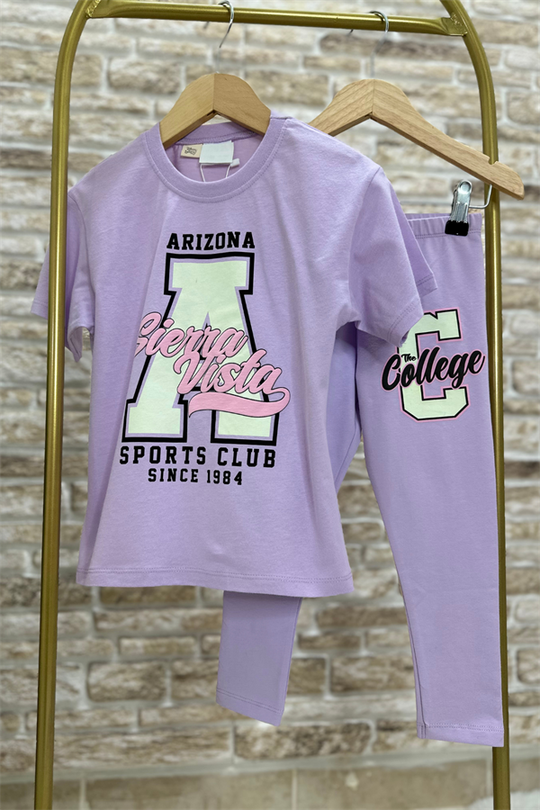 Arizona Lila Tayt Takım