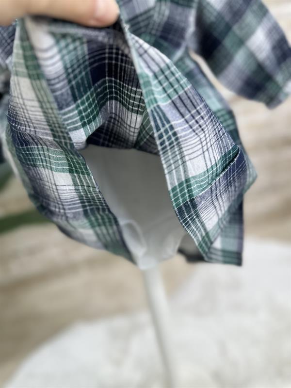 Astarlı Piliseli Pötikareli Yeşilli Elbise