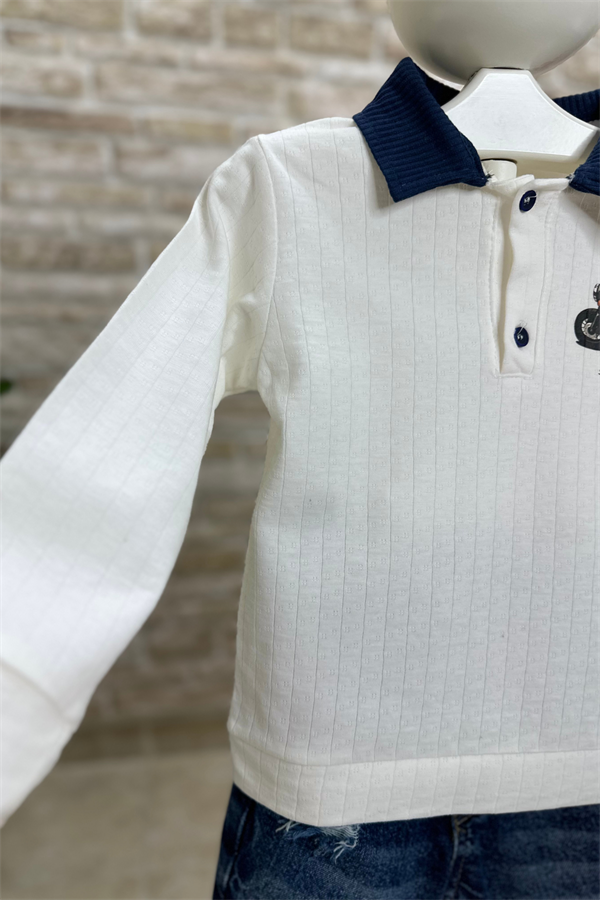 Ayıcıklı Polo Yaka Tshirt