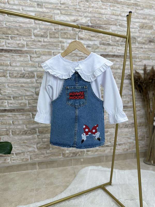 Kız Çocuk Bebe Yakalı Beyaz Bluz