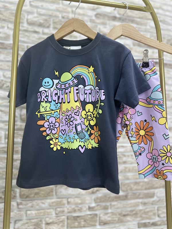 Brıght Future Biker Penye Tayt Takım