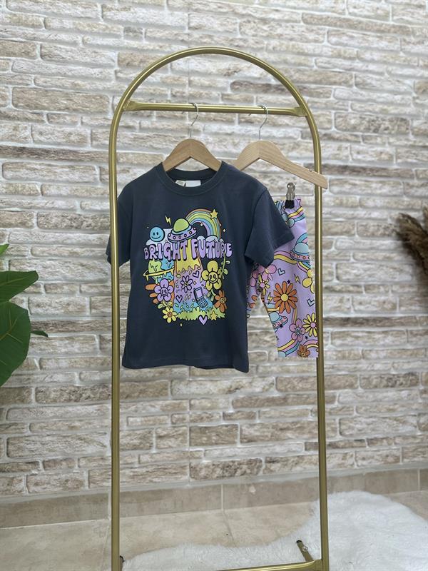 Brıght Future Biker Penye Tayt Takım