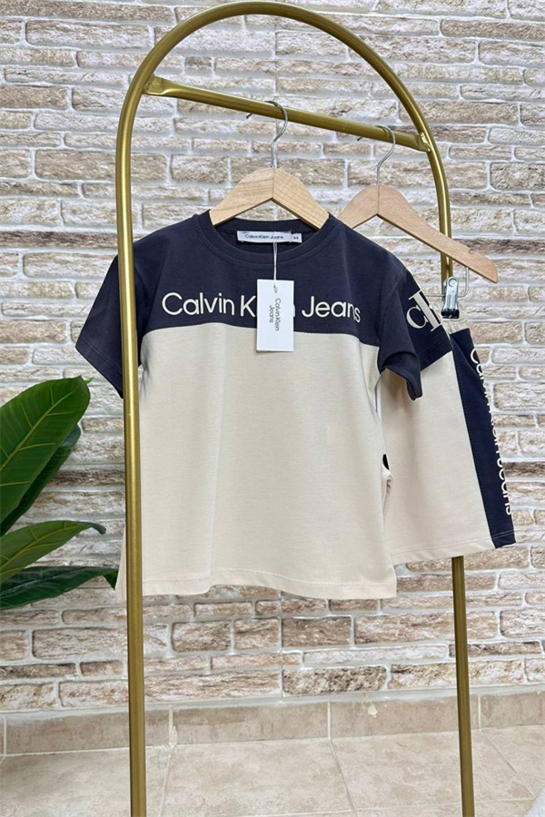 Calvin Krem Antrasit Şortlu Takım