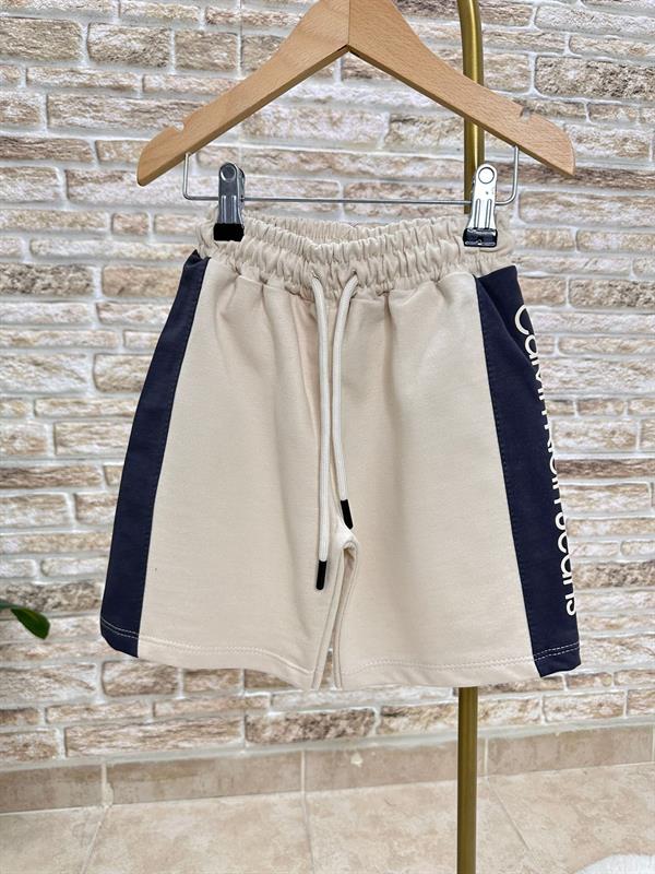 Calvin Krem Antrasit Şortlu Takım