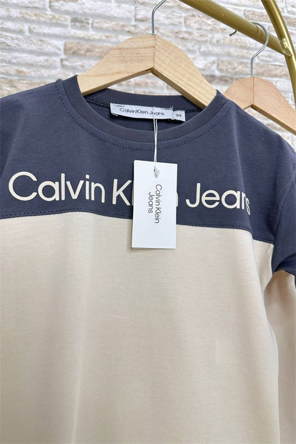 Calvin Krem Antrasit Şortlu Takım