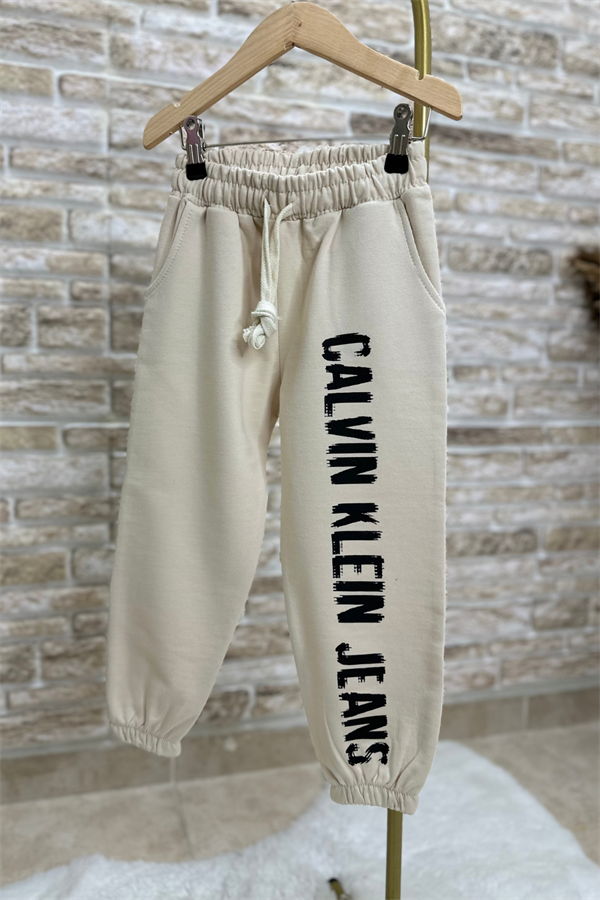 Calvin Krem Eşofman Takım