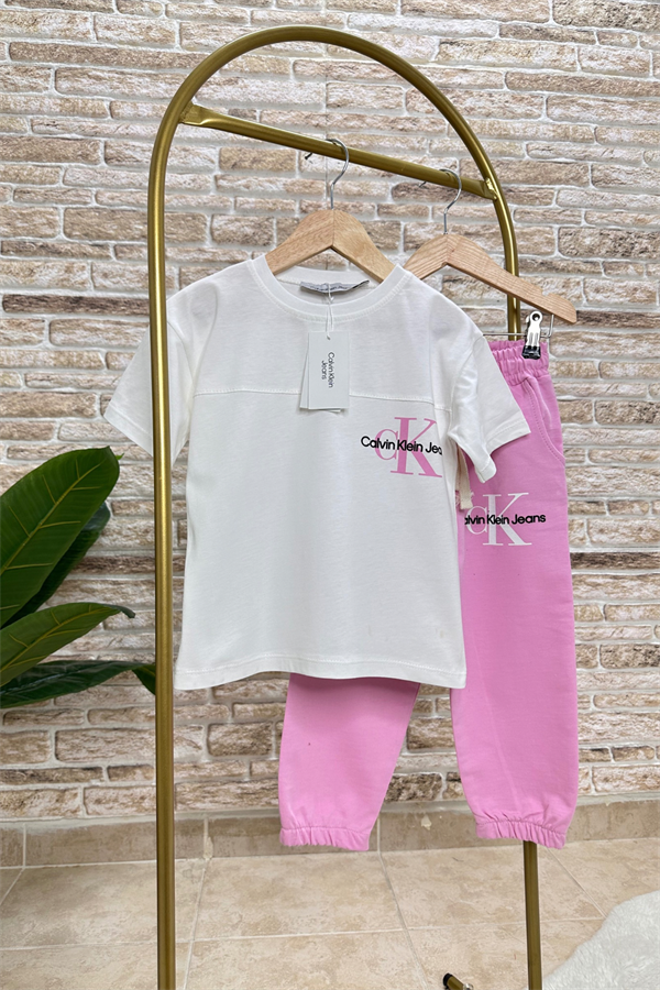 Calvin Pembe Eşofman Takım