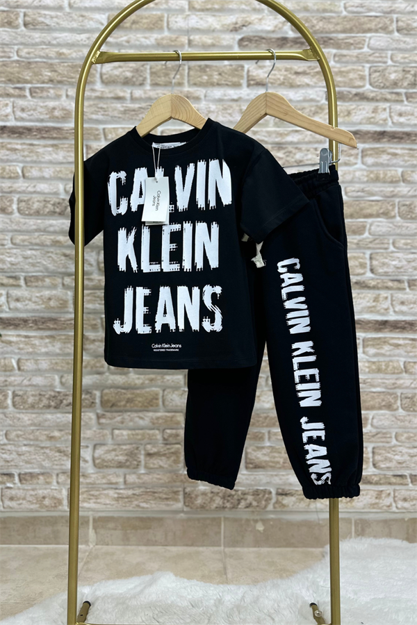 Calvin Siyah Eşofman Takım