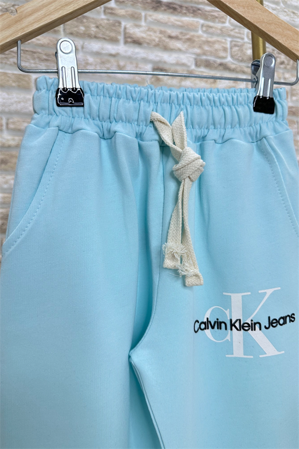 Calvin Unisex Turkuaz Eşofman Takım