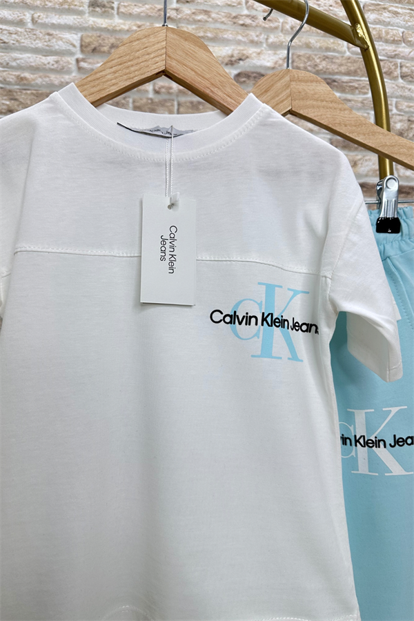 Calvin Unisex Turkuaz Eşofman Takım