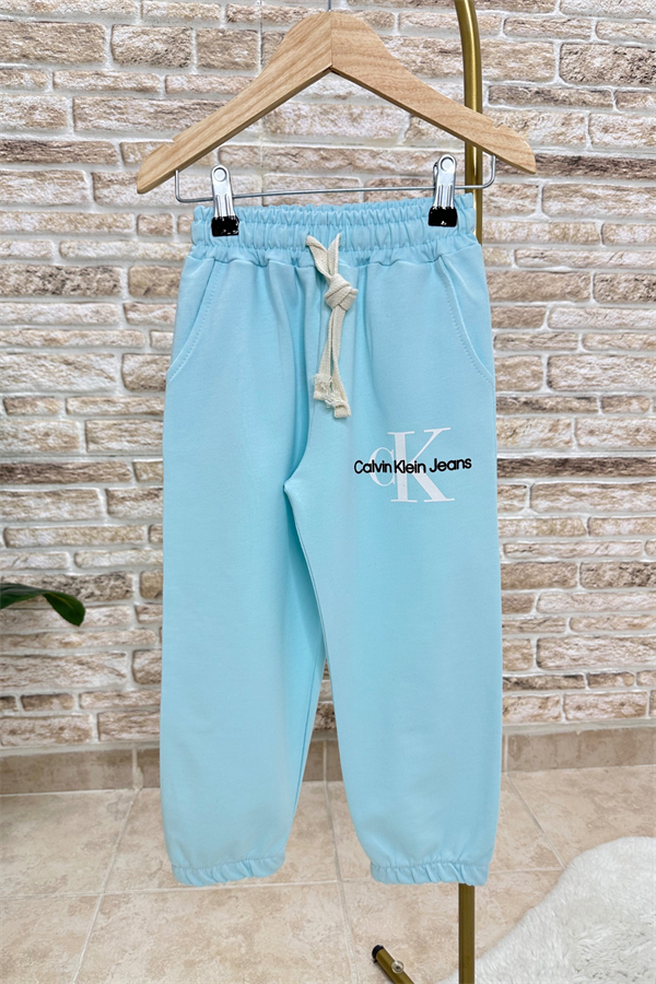 Calvin Unisex Turkuaz Eşofman Takım
