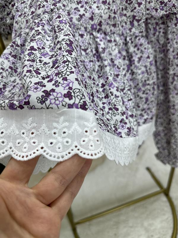 Çiçek Desenli Kısa Kol Pijama Takımı