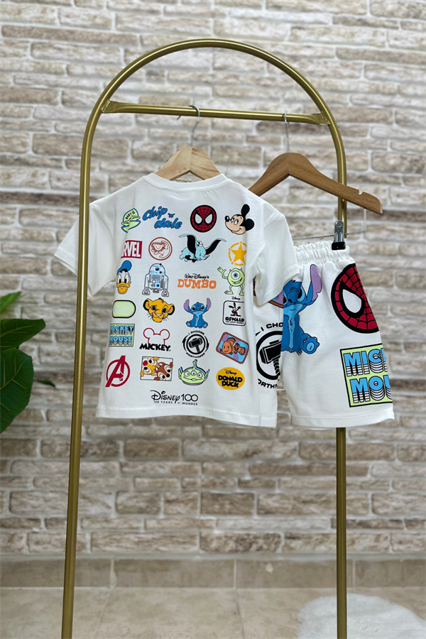 Disney 100 Marvel Şortlu Takım