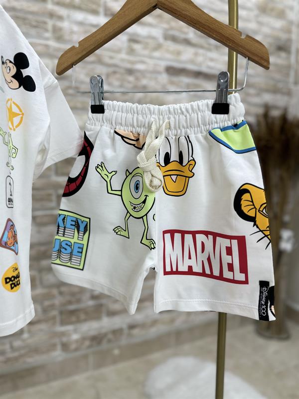 Disney 100 Marvel Şortlu Takım
