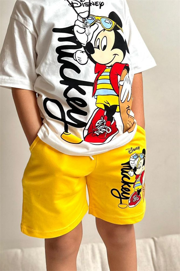 Disney Sarı Şortlu Takım