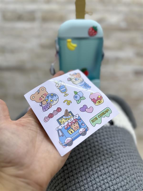 Dondurma Model Mavi Su Matarası 400 ML