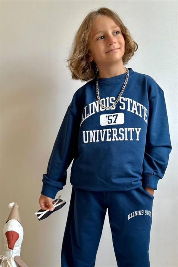 Erkek Çocuk 2 İplik İllinois Lacivert Takım