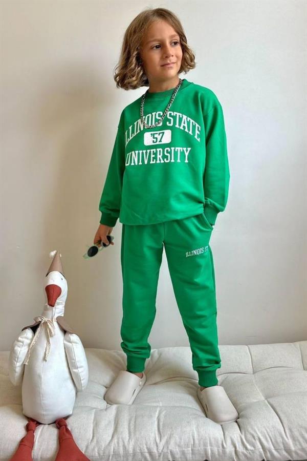 Erkek Çocuk 2 İplik İllinois Yeşil Takım