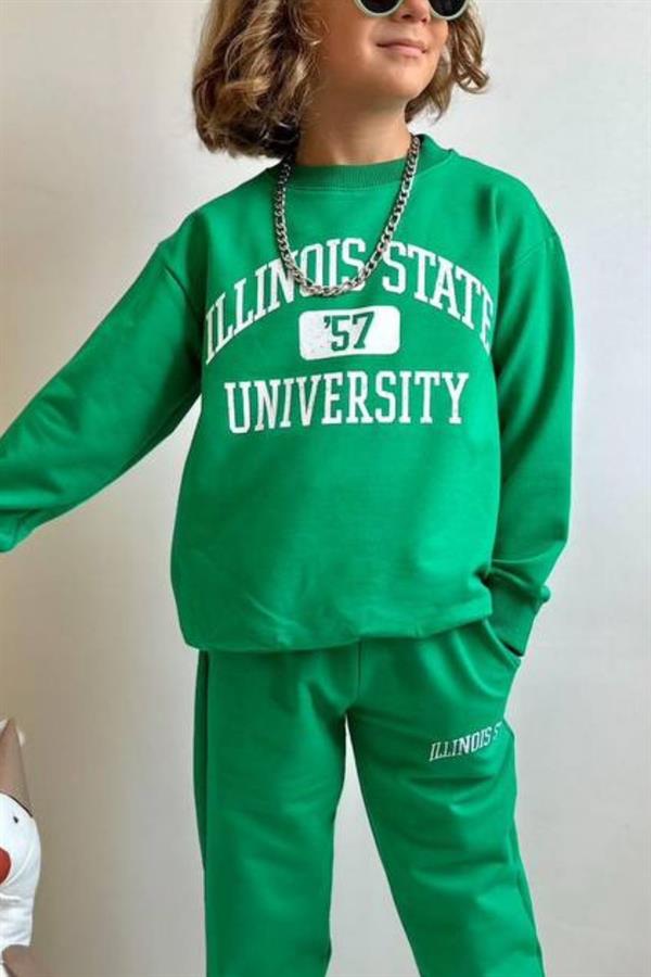 Erkek Çocuk 2 İplik İllinois Yeşil Takım