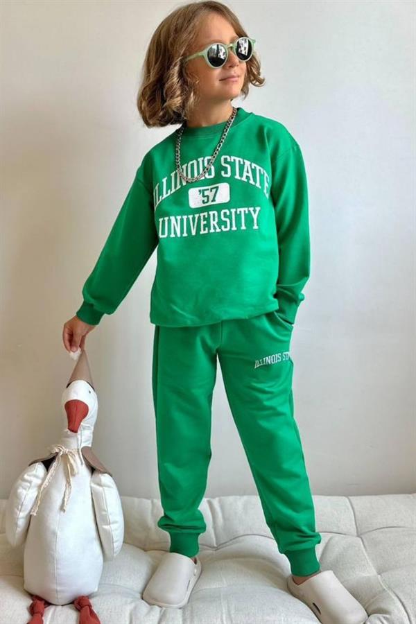 Erkek Çocuk 2 İplik İllinois Yeşil Takım