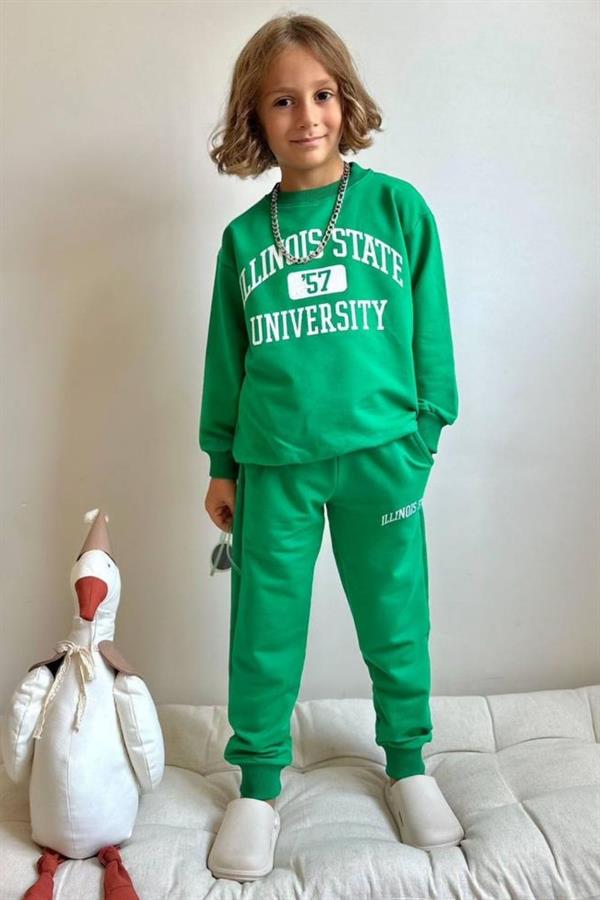 Erkek Çocuk 2 İplik İllinois Yeşil Takım