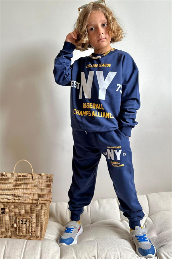 Erkek Çocuk 2 İplik Lacivert Ny Takım