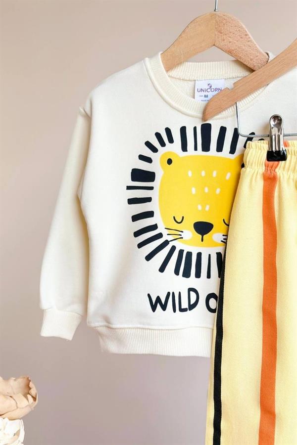 Erkek Çocuk 3 İplik Aslanlı Takım