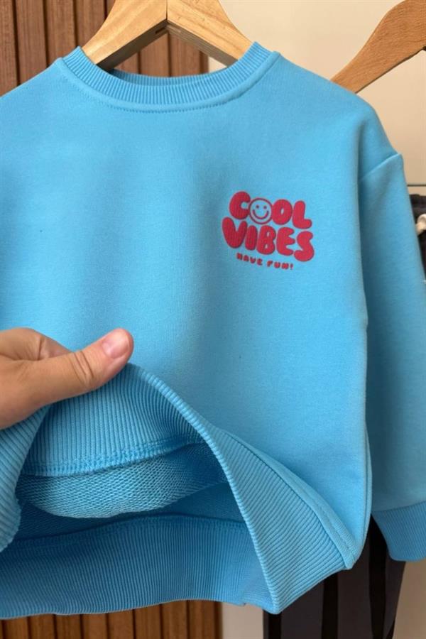 Erkek Çocuk 3 İplik Cool Mavi Takım