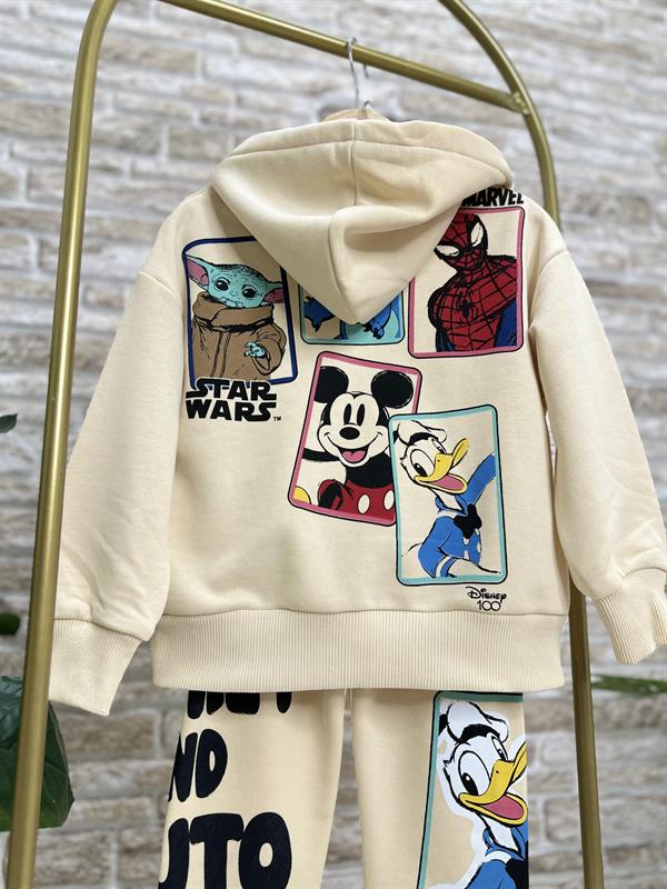 Erkek Çocuk 3 İplik Fermuarlı İkili Friends Takım